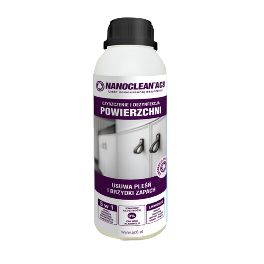 Płyn do czyszczenia i dezynfekcji powierzchni NanoClean